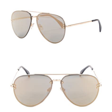 celine mirror cl 41391|Celine Mirror CL 41391 J5G SS Gold Metal Aviator Sunglasses .